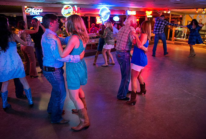 dance floor at the Broken Spoke