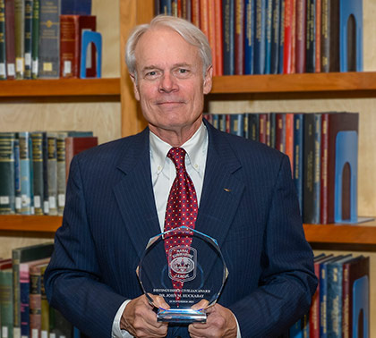 Dr. John Huckabay awarded the 2021 Distinguished Civilian Award