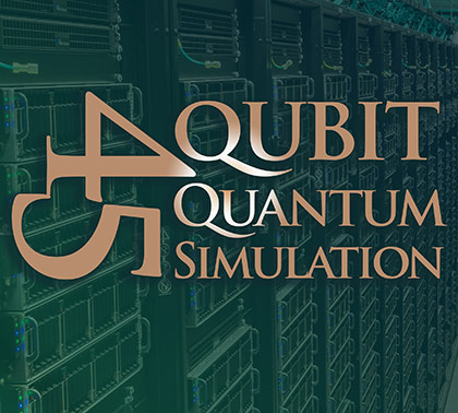 TACC computers with 45-Qubit Quantum Simulation graphic